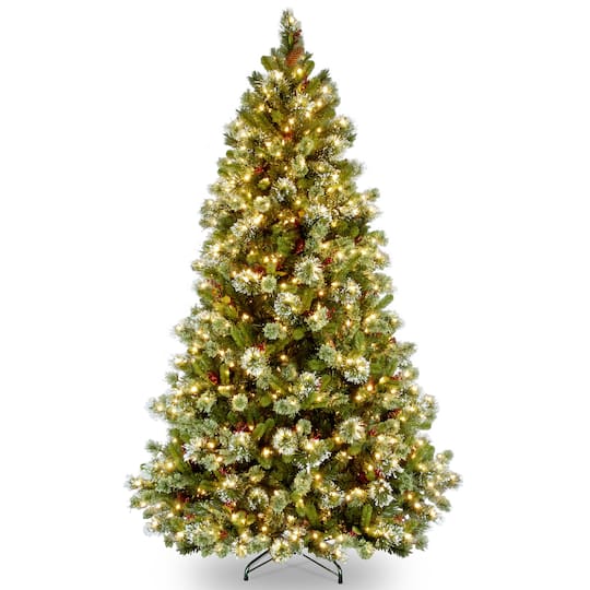 7.5Ft Pre-Lit Wintry Pine® Artificial Christmas Tree, Clear Lights By National Tree Company in Green | 7.5 ft | Michaels®